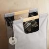 Taška na recyklovaný odpad 28 l, světle šedá, Eva Trio