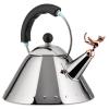 Varná konvice 9093 TEA REX 2 l, stříbrná / černá, nerezová ocel, Alessi