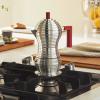 Moka kávovar PULCINA 150 ml, na indukci, červená rukojeť, Alessi