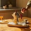 Moka kávovar PULCINA 150 ml, na indukci, červená rukojeť, Alessi