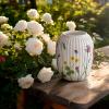 Váza HAMMERSHOI SUMMER - WILD FLOWERS 21 cm, bílá, porcelán, Kähler