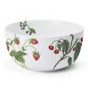 Servírovací mísa HAMMERSHOI SUMMER - SUMMER BERRIES 21 cm, bílá, porcelán, Kähler