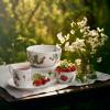 Servírovací mísa HAMMERSHOI SUMMER - WILD FLOWERS 12 cm, bílá, porcelán, Kähler