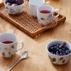 Hrnek HAMMERSHOI SUMMER - FORGET ME NOT 330 ml, bílá, porcelán, Kähler
