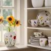 Dezertní talíř HAMMERSHOI SUMMER - WILD FLOWERS 22 cm, bílá, porcelán, Kähler