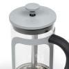 French press kávovar MOSHI 600 ml, šedá, sklo, Leopold Vienna