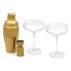 Barmanský set ARINTO, sada 4 ks, zlatá, sklo / nerezová ocel, Leopold Vienna