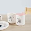 Plastový hrnek MOOMIN ABC 200 ml, písmeno M, bílá, RIG-TIG