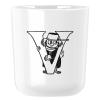 Plastový hrnek MOOMIN ABC 200 ml, písmeno V, bílá, RIG-TIG