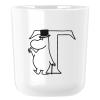Plastový hrnek MOOMIN ABC 200 ml, písmeno T, bílá, RIG-TIG