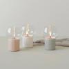 Olejová lampa HYGGE 16 cm, šedá, kamenina / sklo, RIG-TIG