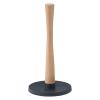 Držák na kuchyňské utěrky ROLL-IT 30 cm, černá, plast / dřevo, RIG-TIG