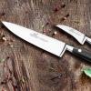 Santoku nůž IDEAL 18 cm, nerezové nýty, černá, Lion Sabatier