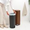 Pedálový odpadkový koš NEWICON 30 l, teple bronzová, ocel, Brabantia