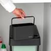 Dřezový organizér SINKSIDE 22 cm, tmavě šedá, plast, Brabantia