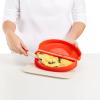 Nádoba pro přípravu omelety do mikrovlnné trouby 23 cm, červená, silikon, Lékué