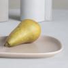 Snídaňový talíř CURVE 22 cm, písková, kamenina, LIND DNA