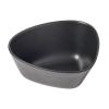 Servírovací mísa CURVE 22 cm, černá, kamenina, LIND DNA