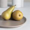 Jídelní talíř CURVE 30 cm, teplá šedá, kamenina, LIND DNA