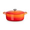 Kastrol SIGNATURE 29 cm, 4,7 l, oválný, FLAME, litina, Le Creuset