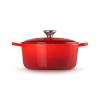 Kastrol SIGNATURE 24 cm, 4,2 l, CERISE, litina, Le Creuset
