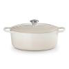 Kastrol SIGNATURE 31 cm, 6,3 l, oválný, MERINGUE, litina, Le Creuset