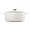 Kastrol SIGNATURE 31 cm, 6,3 l, oválný, MERINGUE, litina, Le Creuset
