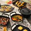 Venkovní pánev na pizzu BBQ 35 cm, černá, litina, Le Creuset