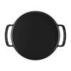 Venkovní pánev na pizzu BBQ 35 cm, černá, litina, Le Creuset