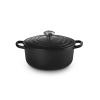 Kastrol SIGNATURE 20 cm, 2,4 l, SATIN BLACK, litina, Le Creuset