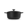 Kastrol SIGNATURE 20 cm, 2,4 l, SATIN BLACK, litina, Le Creuset