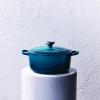 Kastrol SIGNATURE 20 cm, 2,4 l, DEEP TEAL, litina, Le Creuset