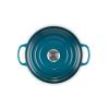 Kastrol SIGNATURE 20 cm, 2,4 l, DEEP TEAL, litina, Le Creuset