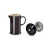 French press kávovar 1 l, BLACK ONYX, kamenina, Le Creuset