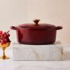 Kastrol SIGNATURE 29 cm, 4,7 l, oválný, GARNET, litina, Le Creuset