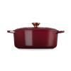 Kastrol SIGNATURE 29 cm, 4,7 l, oválný, GARNET, litina, Le Creuset