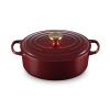 Kastrol SIGNATURE 29 cm, 4,7 l, oválný, GARNET, litina, Le Creuset
