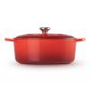 Kastrol SIGNATURE 31 cm, 6,3 l, oválný, CERISE, litina, Le Creuset