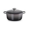 Kastrol SIGNATURE 24 cm, 4,2 l, FLINT, litina, Le Creuset