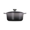 Kastrol SIGNATURE 24 cm, 4,2 l, FLINT, litina, Le Creuset