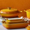 Zapékací mísa HERITAGE 19 cm, 1,1 l, NECTAR, kamenina, Le Creuset