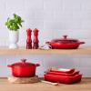 Zapékací mísa HERITAGE 26 cm, 2,4 l, CERISE, kamenina, Le Creuset
