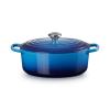 Kastrol SIGNATURE 29 cm, 4,7 l, oválný, AZURE, litina, Le Creuset