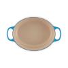 Kastrol SIGNATURE 29 cm, 4,7 l, oválný, AZURE, litina, Le Creuset