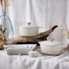 Zapékací mísa HERITAGE 19 cm, 1,1 l, MERINGUE, kamenina, Le Creuset