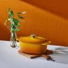 Kastrol SIGNATURE 31 cm, 6,3 l, oválný, NECTAR, litina, Le Creuset