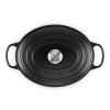 Kastrol SIGNATURE 31 cm, 6,3 l, oválný, SATIN BLACK, litina, Le Creuset