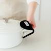 Chňapka na hrnec 17,5 x 12 cm, sada 2 ks, černá, bavlna, Le Creuset