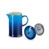 French press kávovar 1 l, AZURE, kamenina, Le Creuset