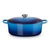 Kastrol SIGNATURE 31 cm, 6,3 l, oválný, AZURE, litina, Le Creuset